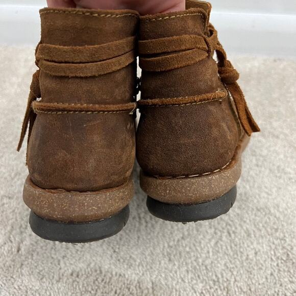 Born Tarkiln Suede Ankle Boots Distressed Women Size 8 - Picture 6 of 10